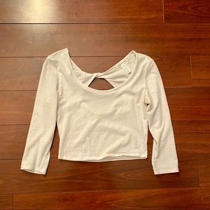Ambiance Apparel white crop top